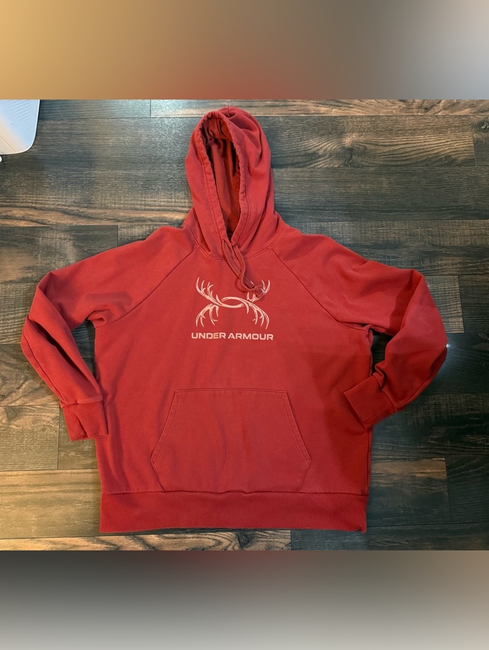 Under Armour burnt Orange/Red Hoodie Size XL